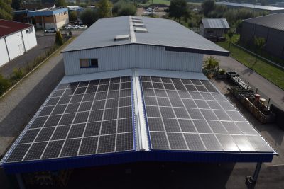 Toit solaire atelier