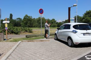 Borne de recharge électrique - Chemins de la Transition - Muttersholtz