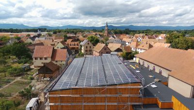 installation panneaux solaires gymnase